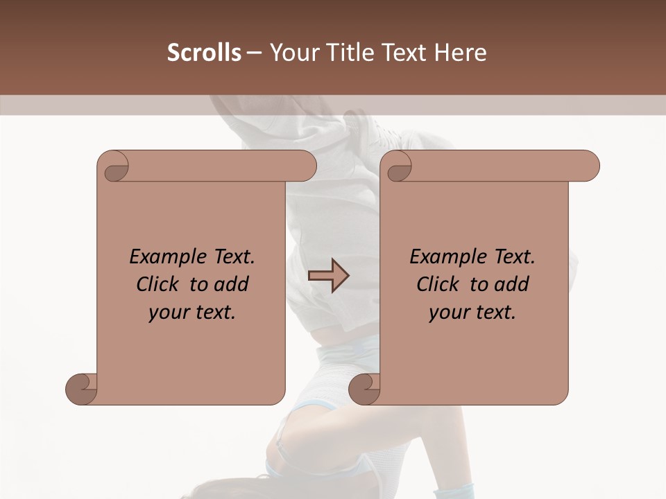 Aerobics Young Balance PowerPoint Template