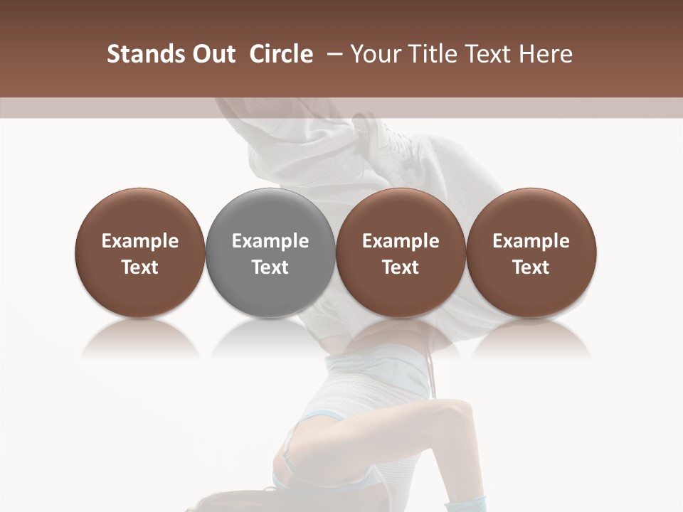 Aerobics Young Balance PowerPoint Template