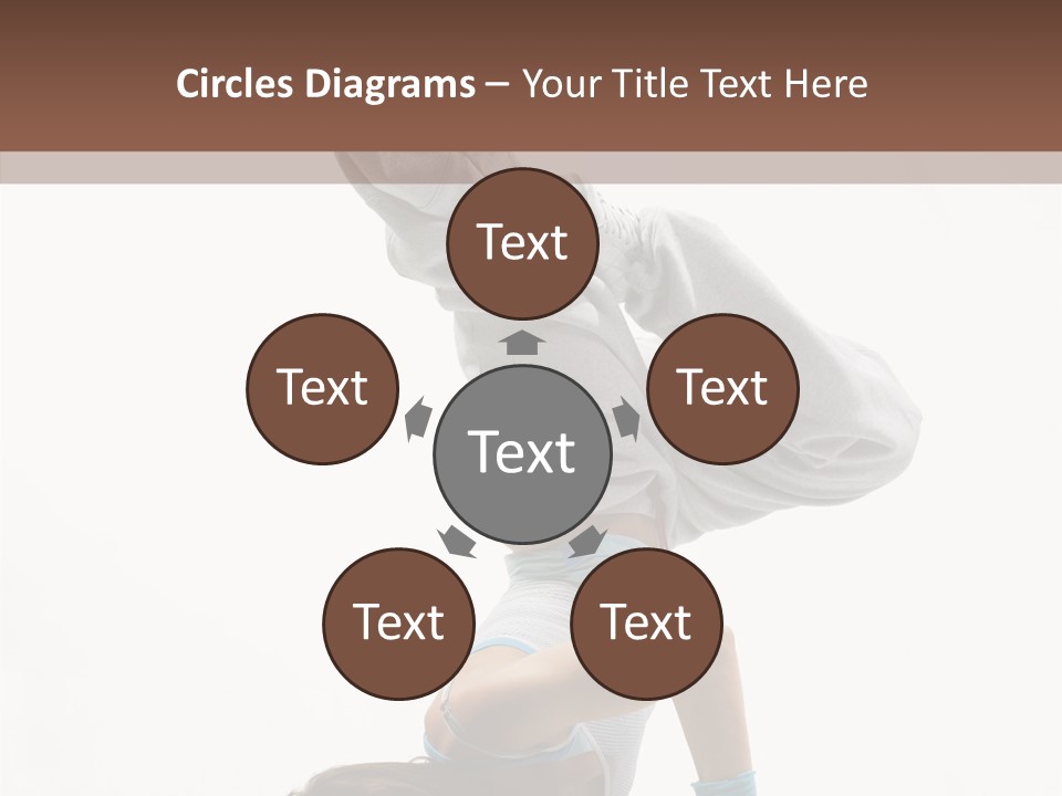 Aerobics Young Balance PowerPoint Template