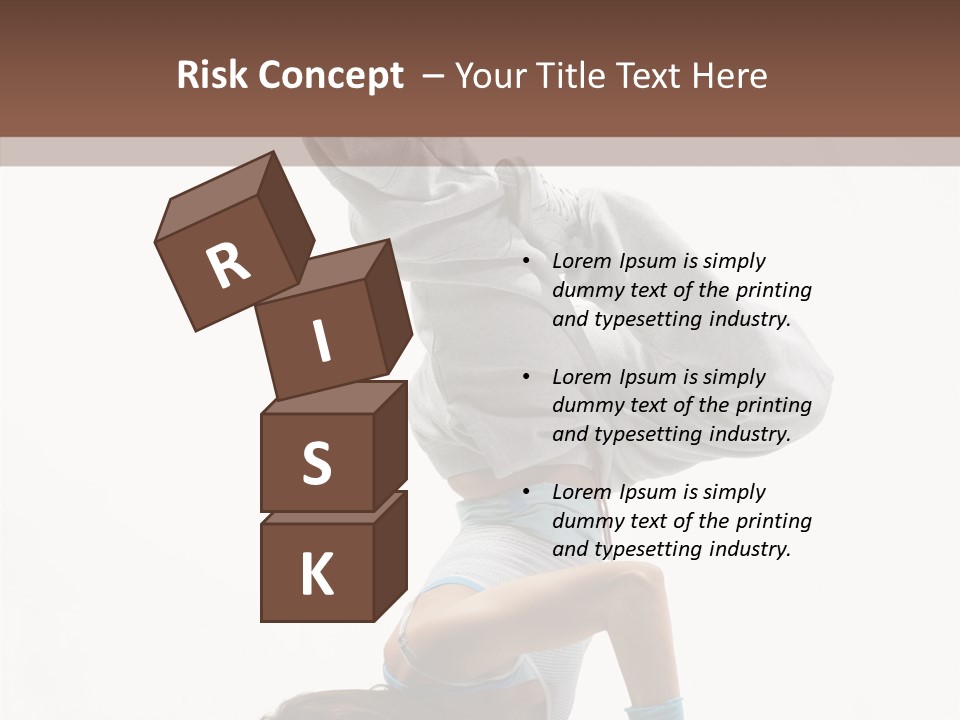 Aerobics Young Balance PowerPoint Template