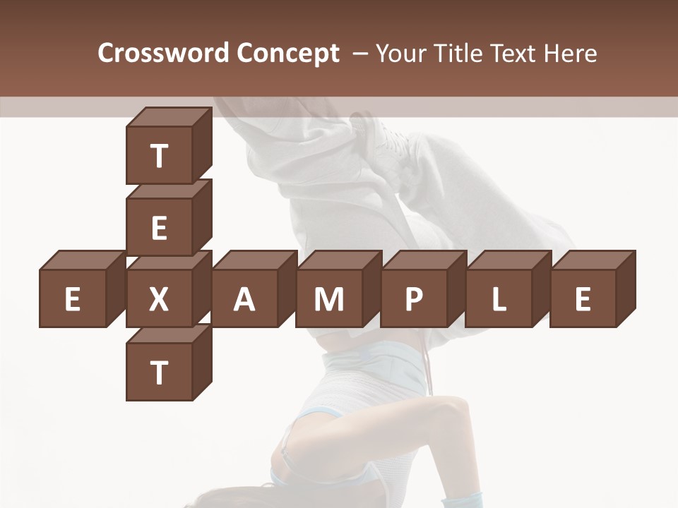 Aerobics Young Balance PowerPoint Template
