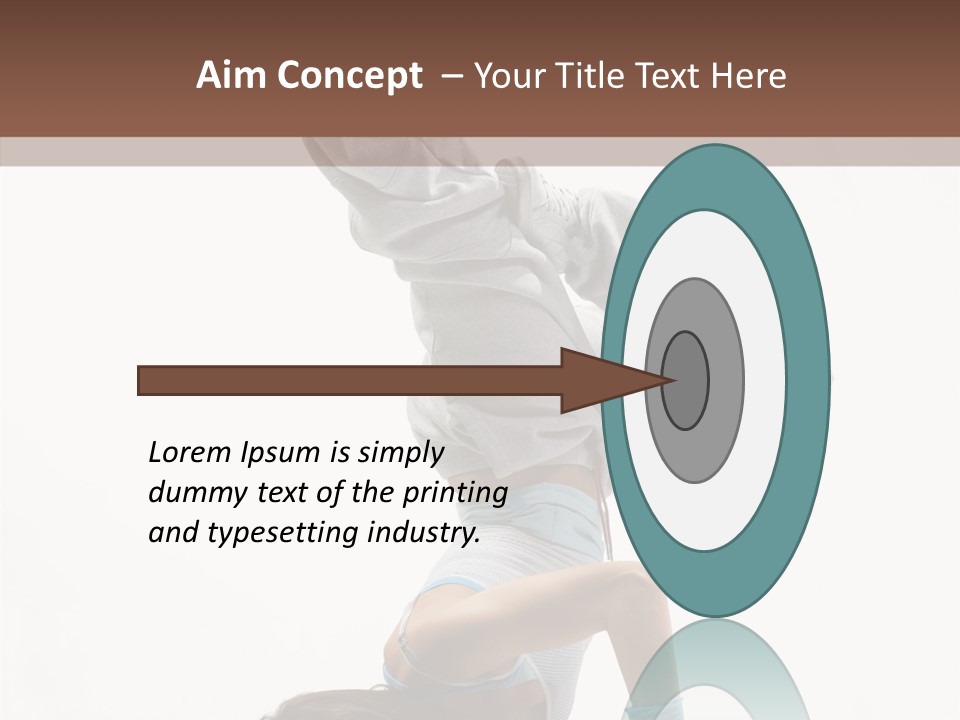 Aerobics Young Balance PowerPoint Template