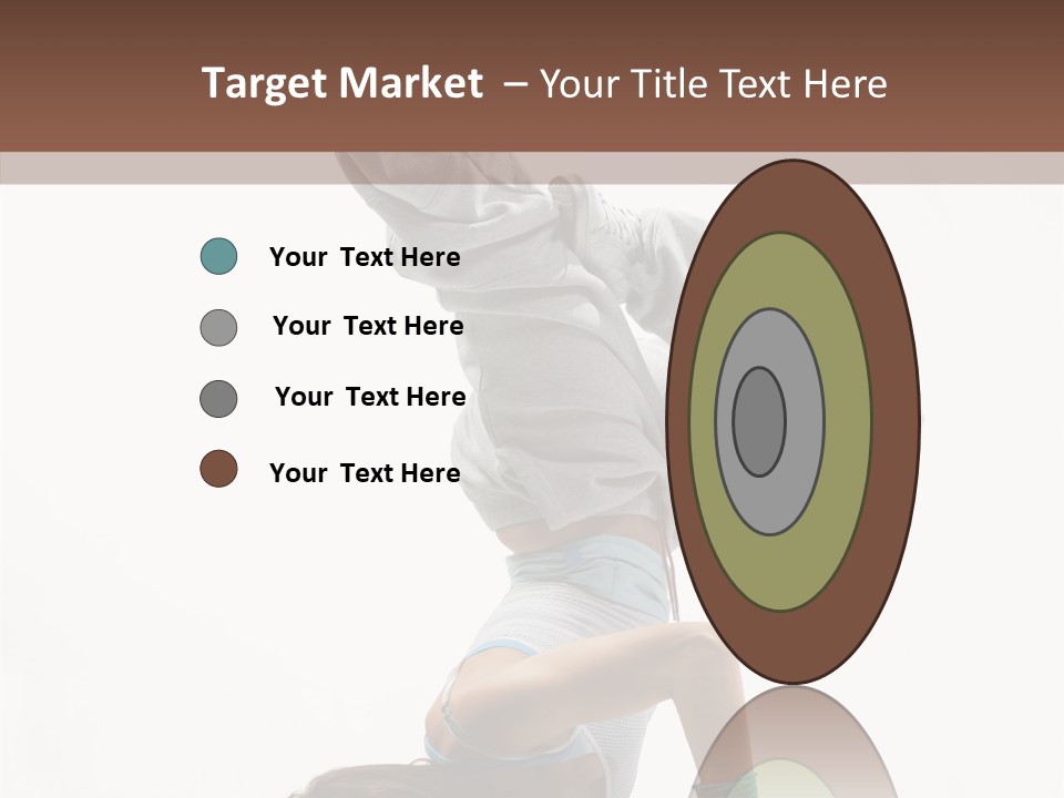 Aerobics Young Balance PowerPoint Template