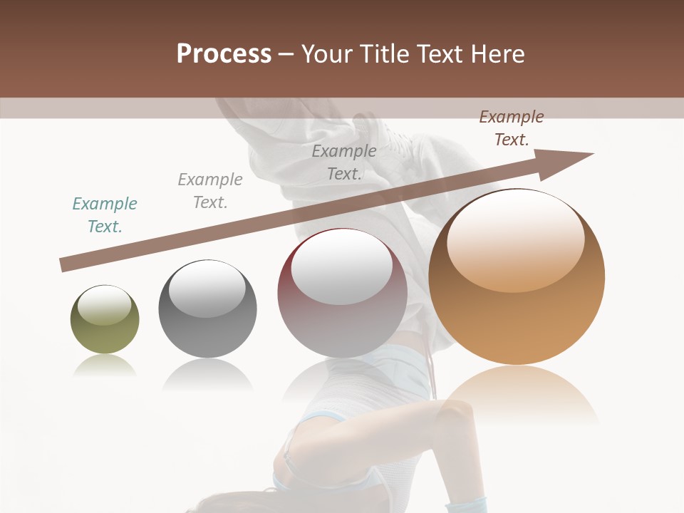 Aerobics Young Balance PowerPoint Template
