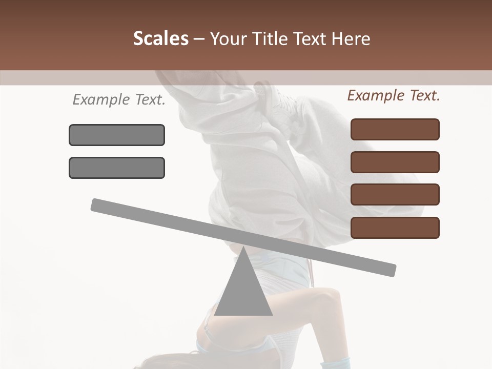 Aerobics Young Balance PowerPoint Template