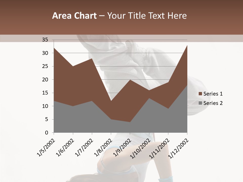 Aerobics Young Balance PowerPoint Template
