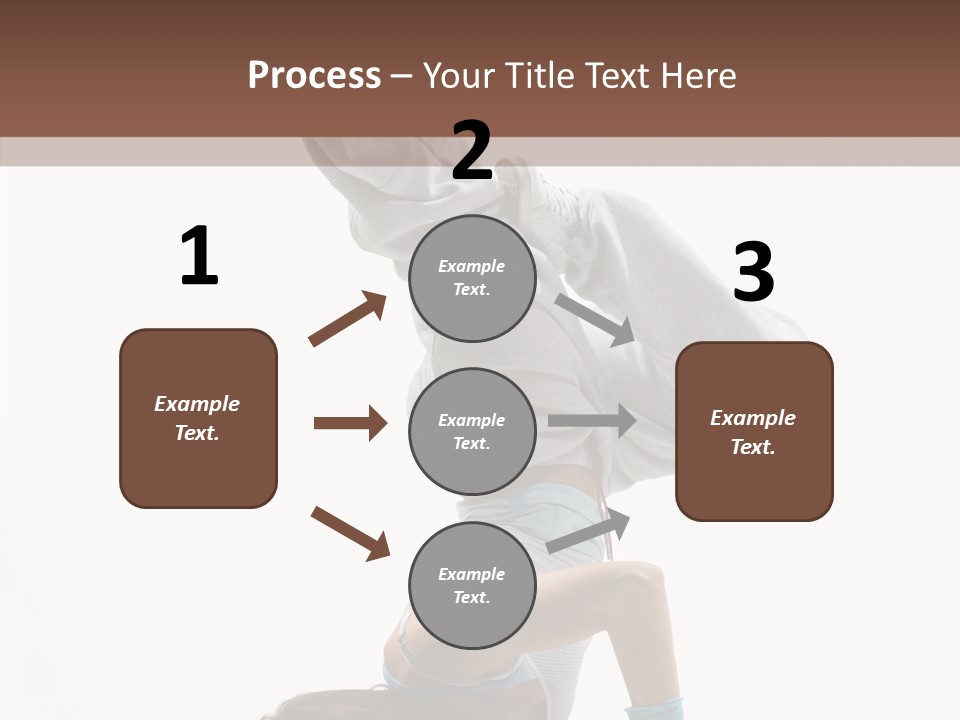 Aerobics Young Balance PowerPoint Template