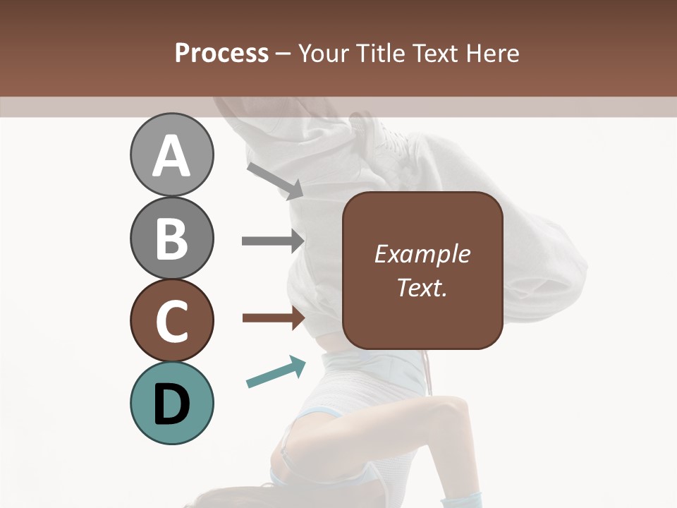 Aerobics Young Balance PowerPoint Template