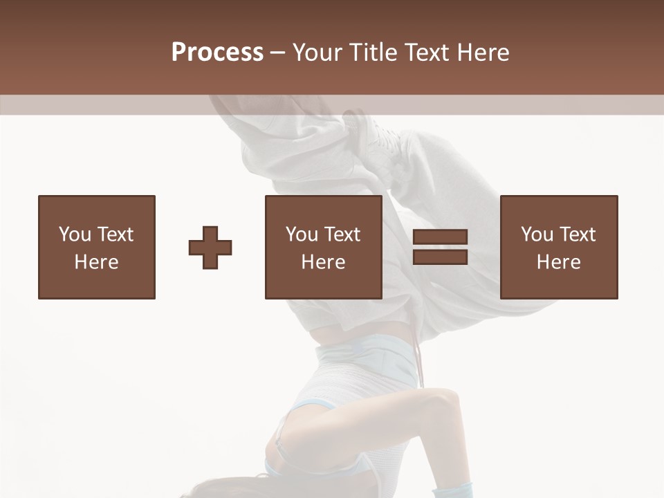 Aerobics Young Balance PowerPoint Template