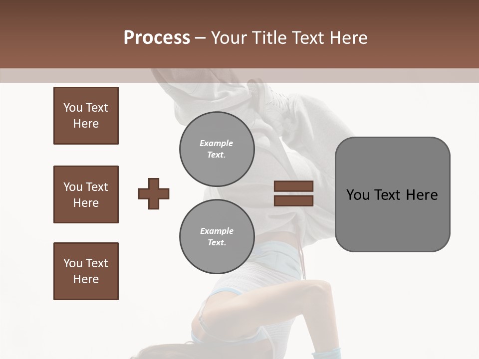 Aerobics Young Balance PowerPoint Template
