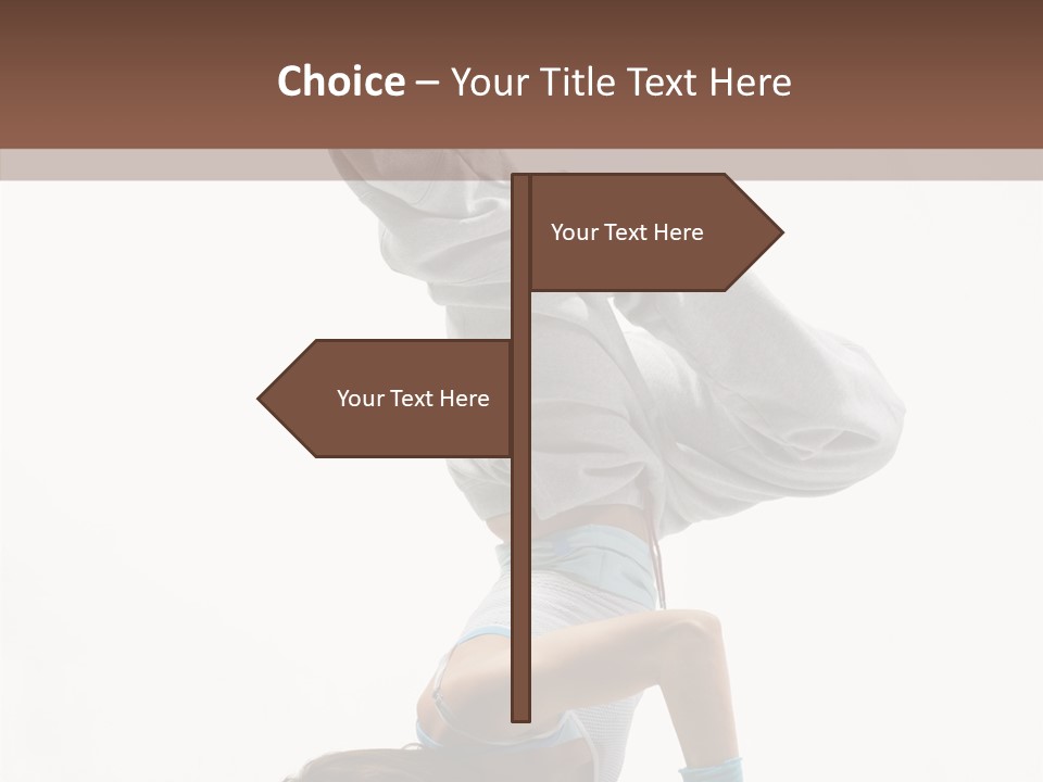 Aerobics Young Balance PowerPoint Template