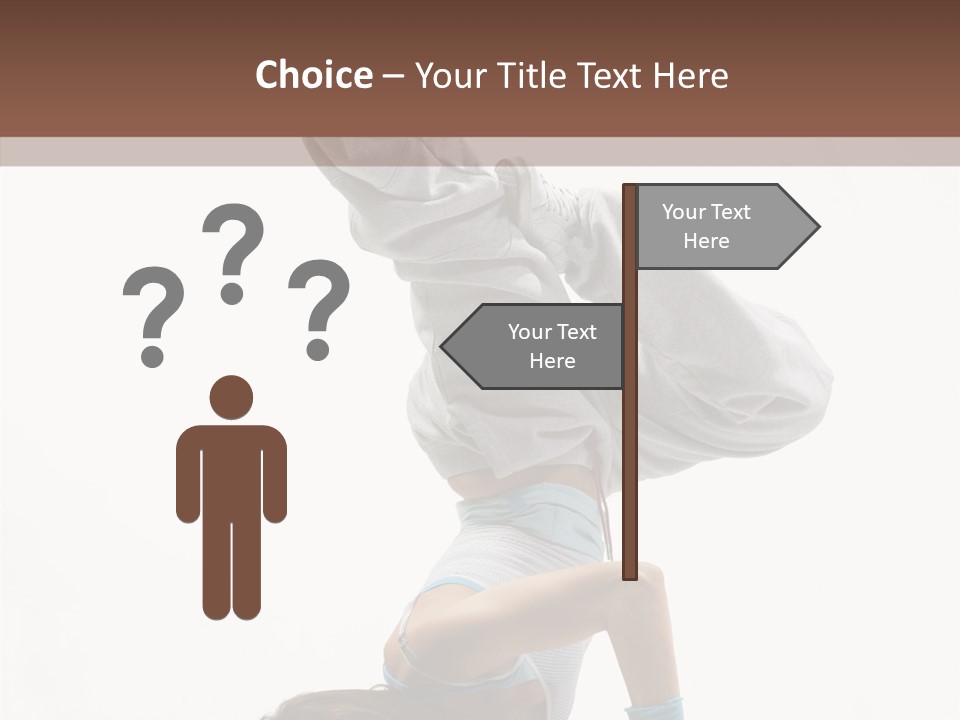 Aerobics Young Balance PowerPoint Template