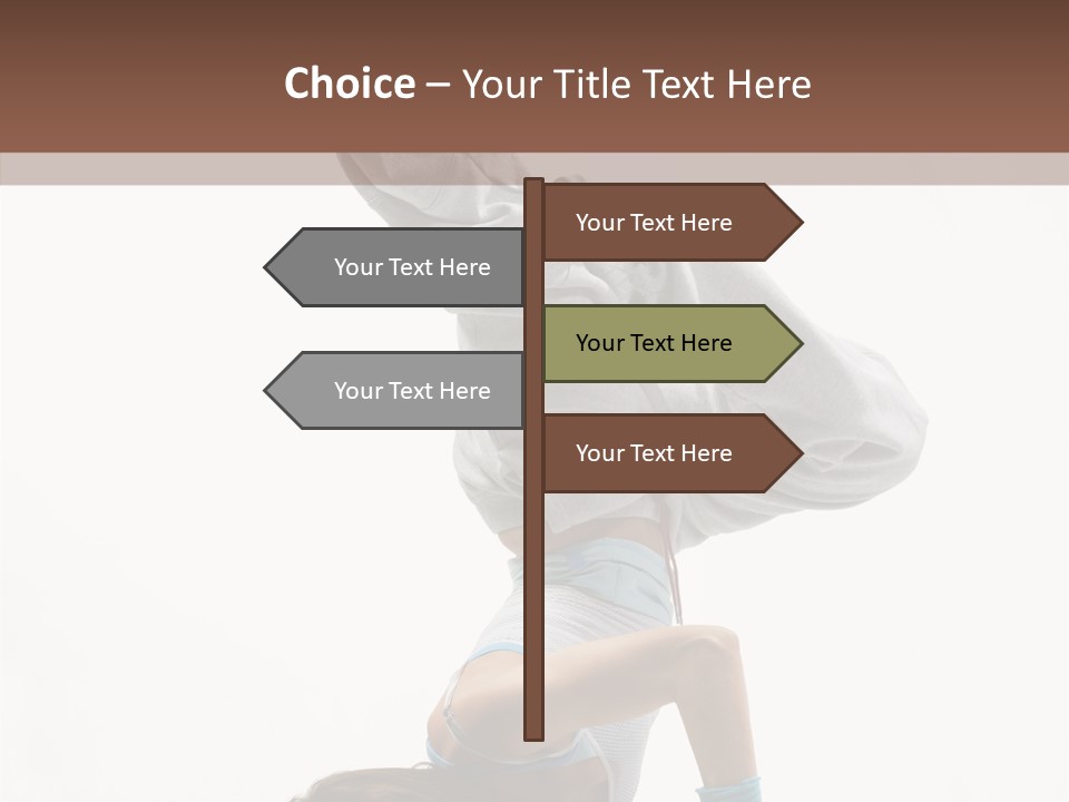 Aerobics Young Balance PowerPoint Template