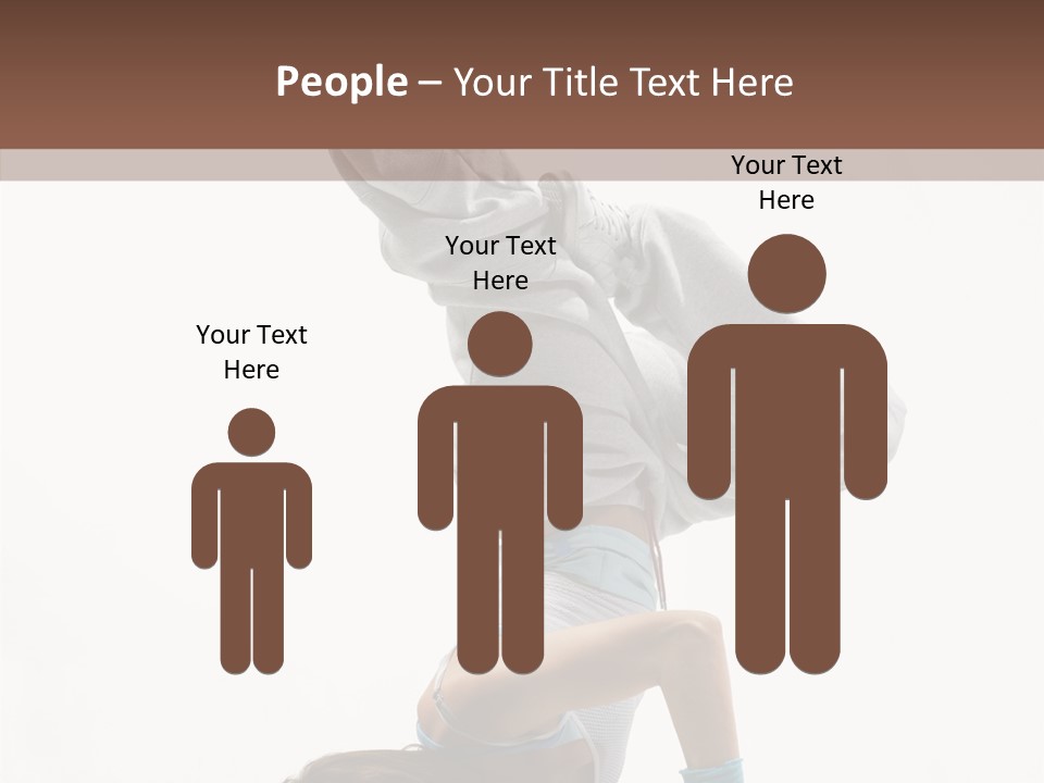 Aerobics Young Balance PowerPoint Template