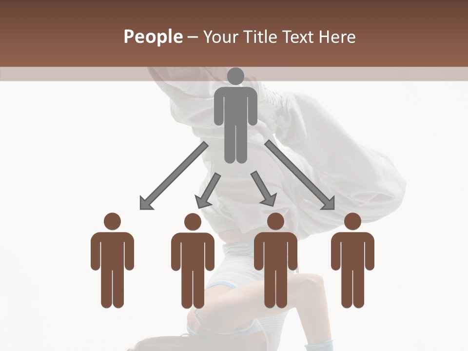 Aerobics Young Balance PowerPoint Template