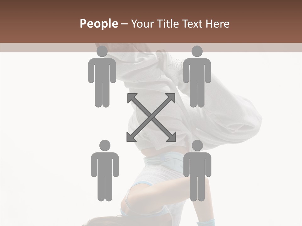 Aerobics Young Balance PowerPoint Template