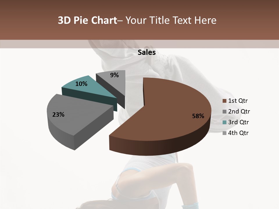Aerobics Young Balance PowerPoint Template