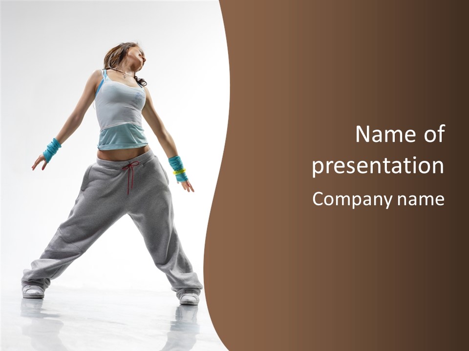 Gymnastics Performer Elegance PowerPoint Template