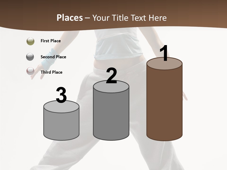 Gymnastics Performer Elegance PowerPoint Template