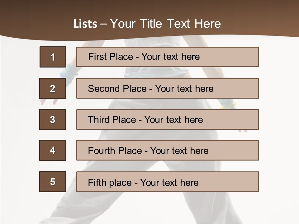 Gymnastics Performer Elegance PowerPoint Template
