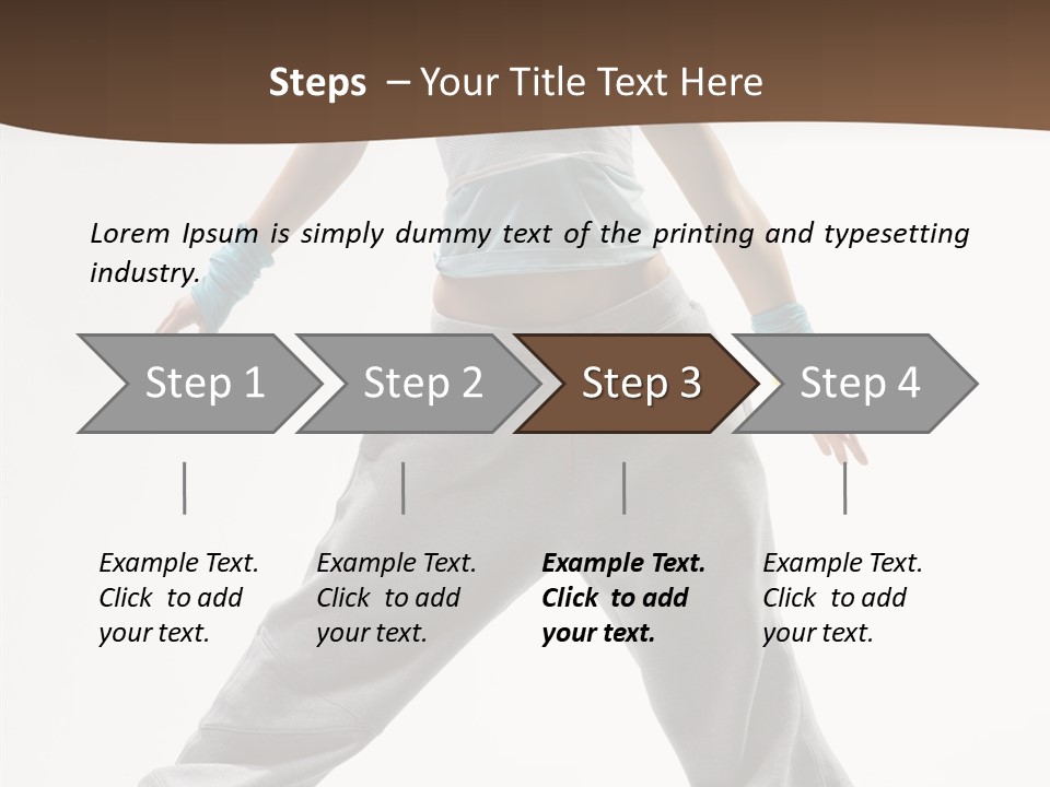 Gymnastics Performer Elegance PowerPoint Template