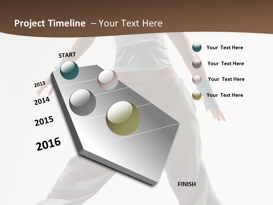 Gymnastics Performer Elegance PowerPoint Template