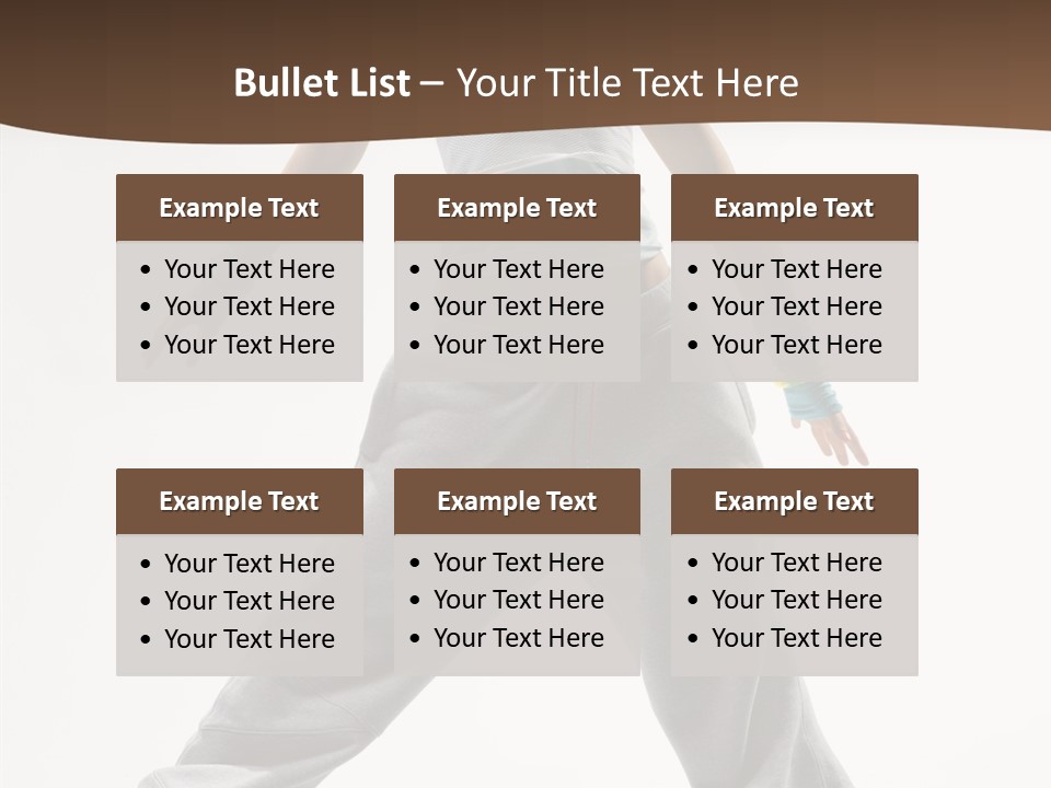 Gymnastics Performer Elegance PowerPoint Template