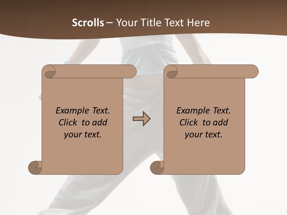 Gymnastics Performer Elegance PowerPoint Template