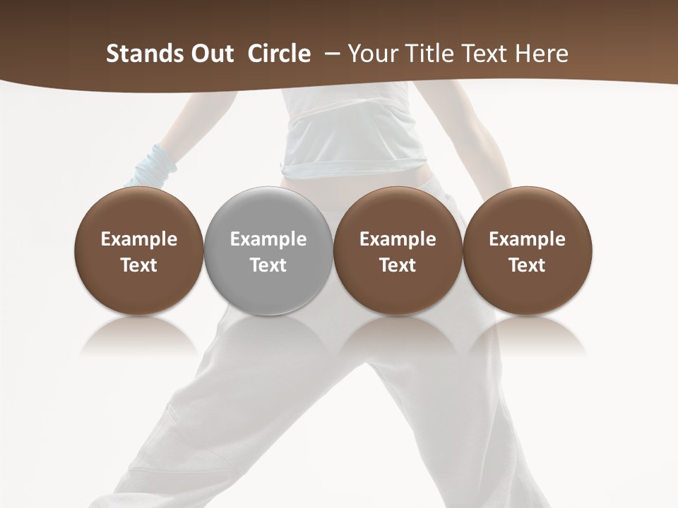 Gymnastics Performer Elegance PowerPoint Template