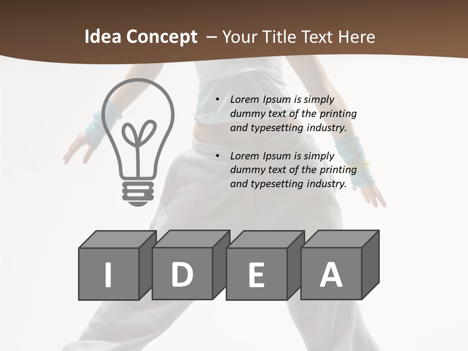 Gymnastics Performer Elegance PowerPoint Template