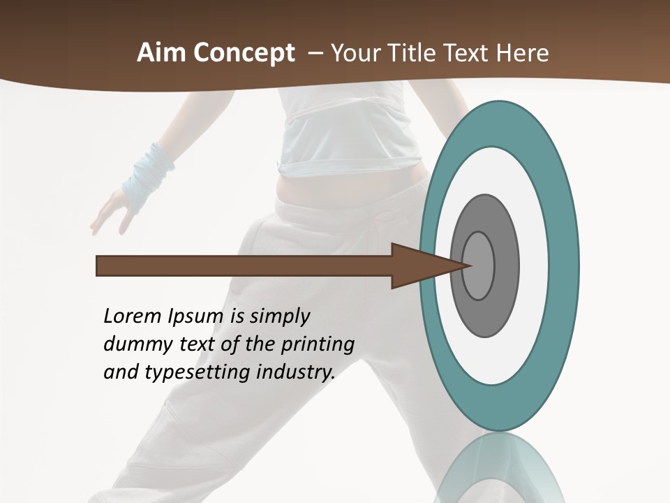 Gymnastics Performer Elegance PowerPoint Template