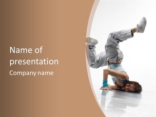 Performer Exercise Athlete PowerPoint Template