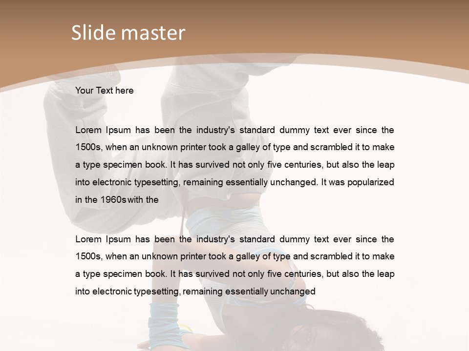 Performer Exercise Athlete PowerPoint Template