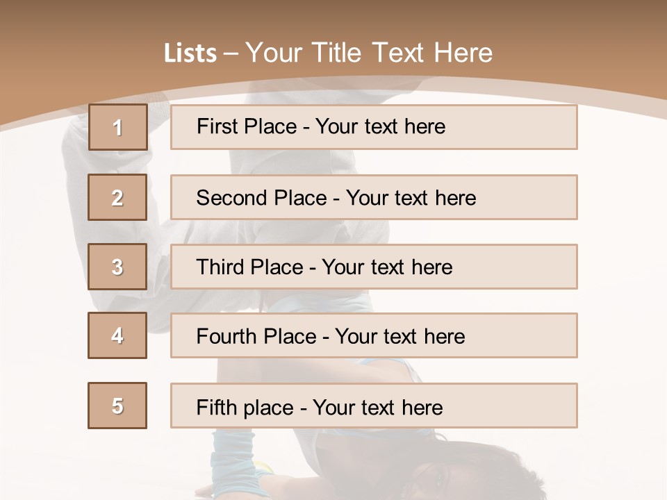 Performer Exercise Athlete PowerPoint Template