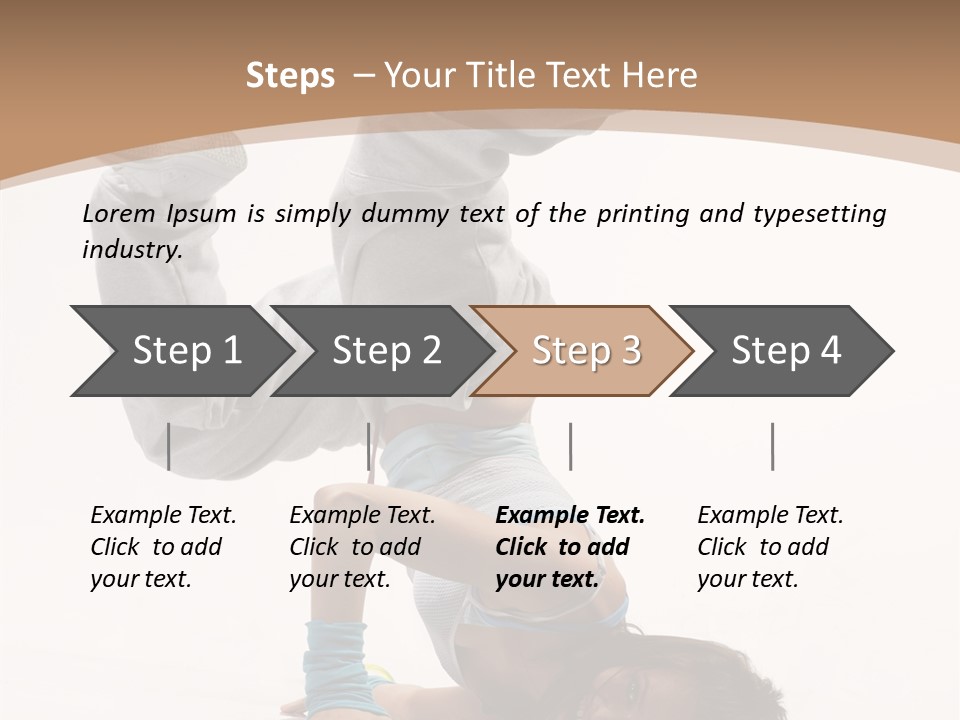 Performer Exercise Athlete PowerPoint Template