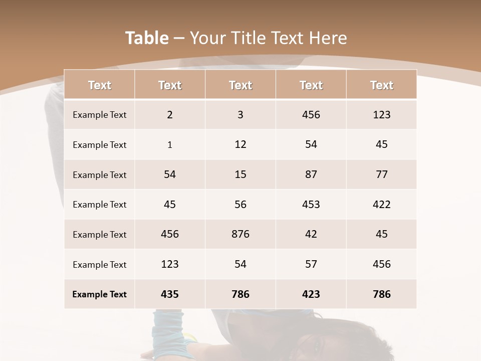 Performer Exercise Athlete PowerPoint Template