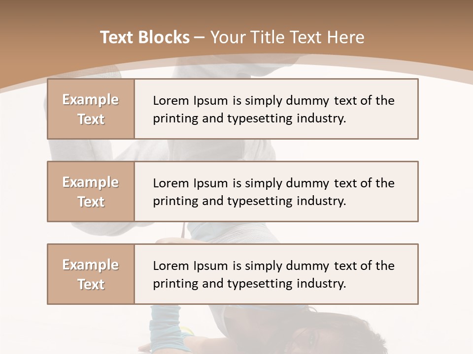 Performer Exercise Athlete PowerPoint Template