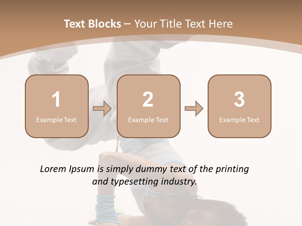 Performer Exercise Athlete PowerPoint Template