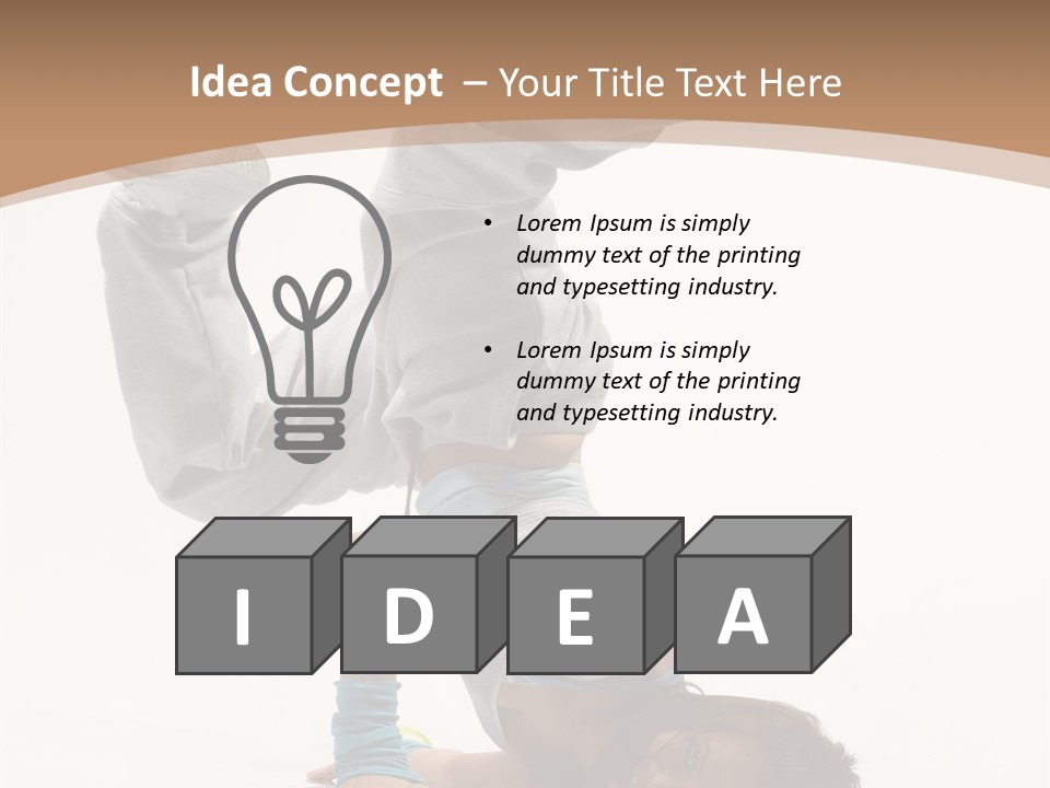 Performer Exercise Athlete PowerPoint Template