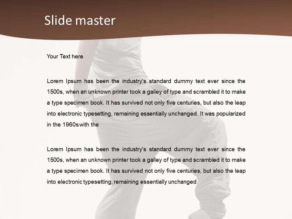 Athlete Sport Fashion PowerPoint Template