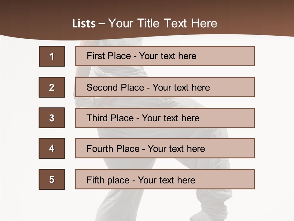 Athlete Sport Fashion PowerPoint Template