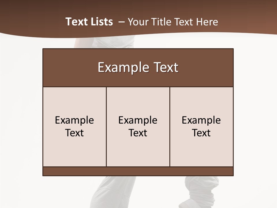 Athlete Sport Fashion PowerPoint Template