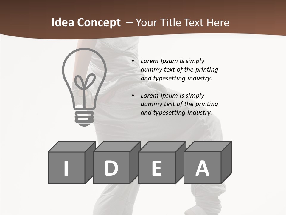 Athlete Sport Fashion PowerPoint Template