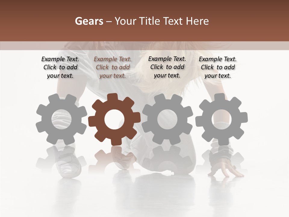 Woman Beautiful Activity PowerPoint Template