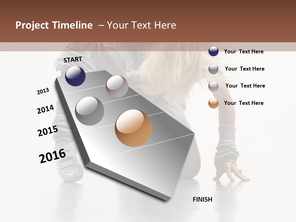 Woman Beautiful Activity PowerPoint Template