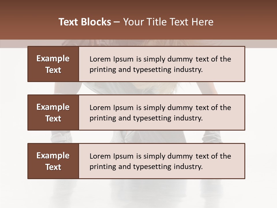 Woman Beautiful Activity PowerPoint Template