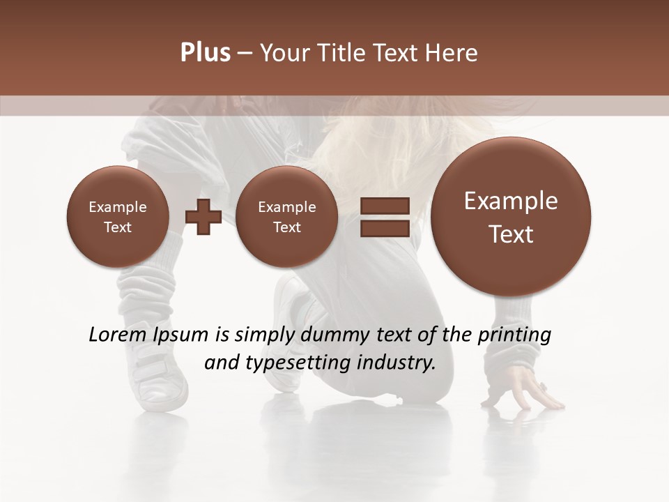 Woman Beautiful Activity PowerPoint Template