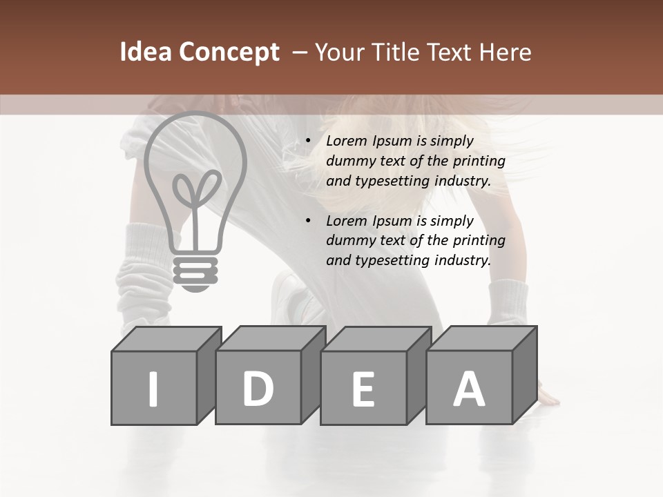 Woman Beautiful Activity PowerPoint Template