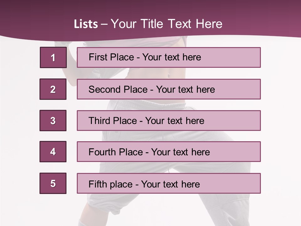 Action Breakdance Performer PowerPoint Template