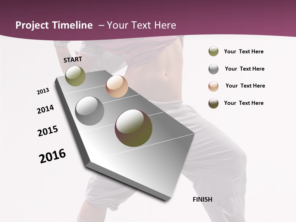 Action Breakdance Performer PowerPoint Template